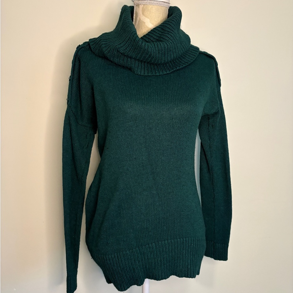 RW&CO. Deep Green Cowl Neck Sweater